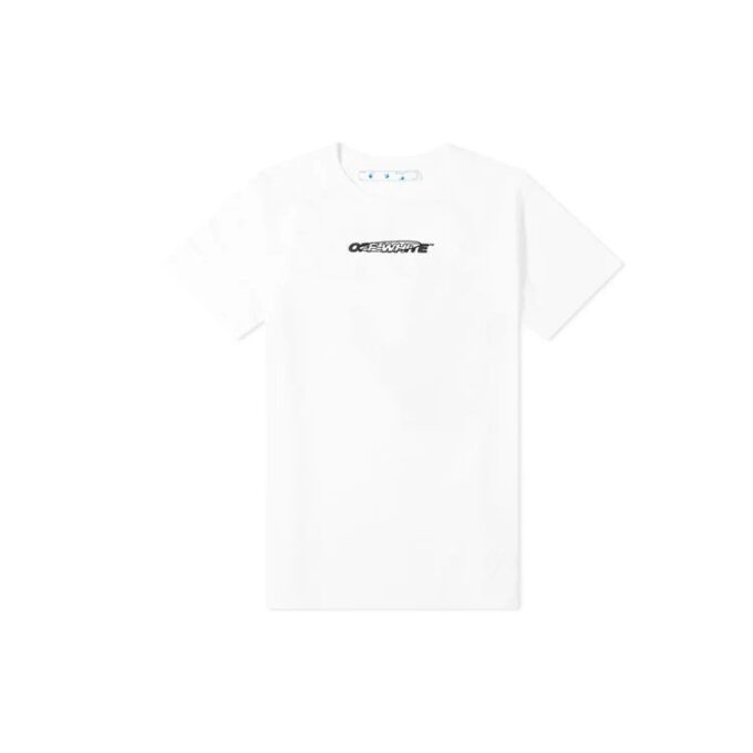 Imprimé au dos, manches courtes, version standard, blanc