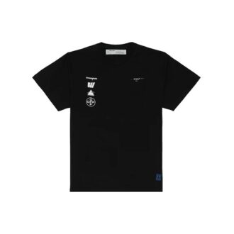Imprimé au dos, shorts, coupe ample, noir