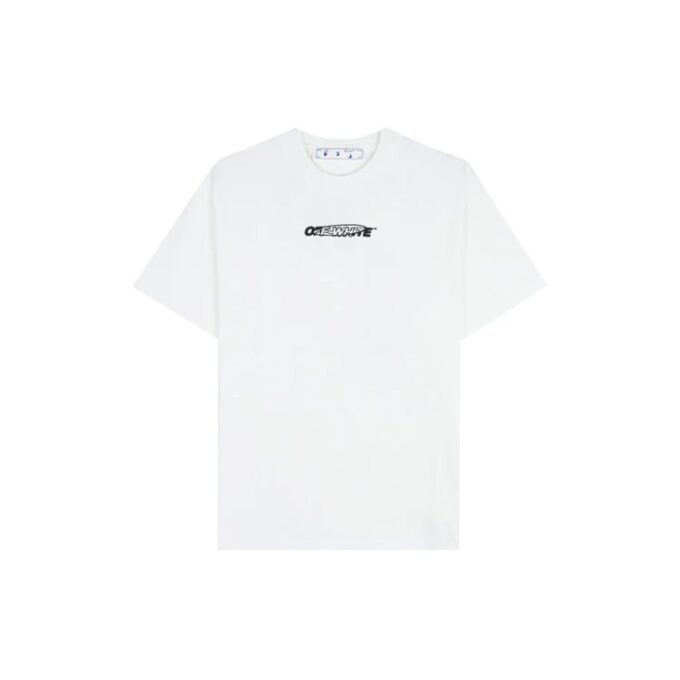 Imprimé blanc au dos