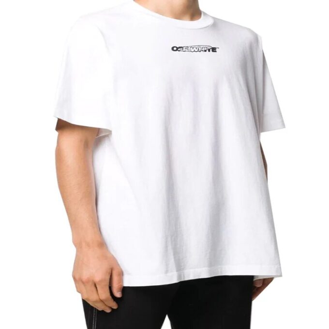 Imprimé blanc au dos