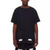Imprimé carré, col rond, Shorts, unisexe, noir