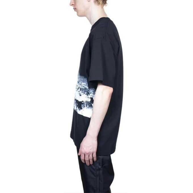 Imprimé « Climbing new Heights » Imprimé Homme Ample Noir