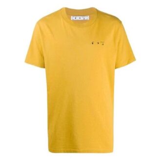 Imprimé col rond Shorts jaunes