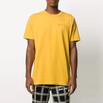 Imprimé col rond Shorts jaunes