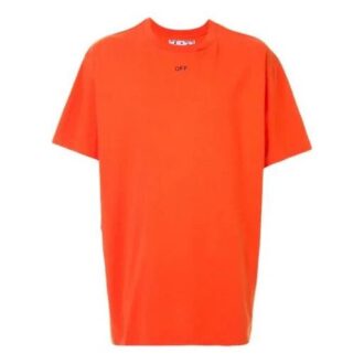 Imprimé flèche, manches courtes, orange
