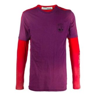 Imprimé flèche, version manches longues, violet