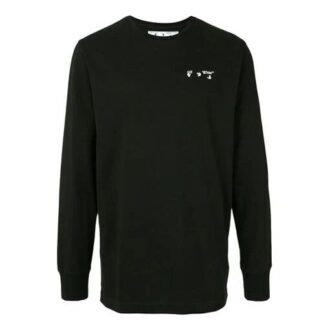 Imprimé FW20 à manches longues pour homme, noir