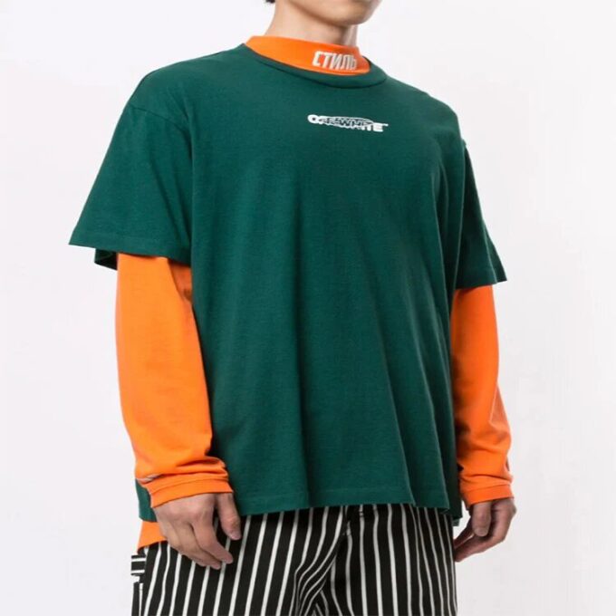 Imprimé grand logo vert à l&rsquo;arrière