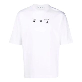 Imprimé grand motif flèche, col rond, Shorts, blanc