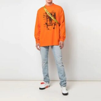 Imprimé logo Arrows, manches longues, orange