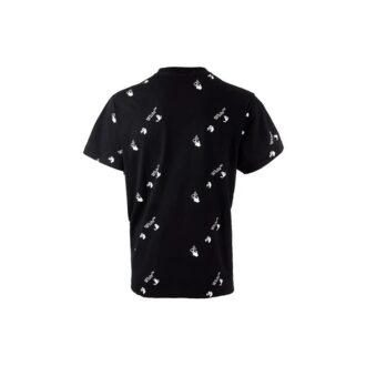 Imprimé logo, shorts, coupe ample, noir