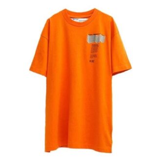 Imprimé logo, shorts, orange