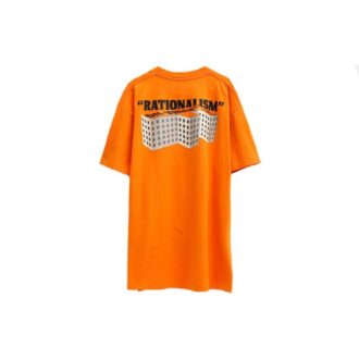 Imprimé logo, shorts, orange