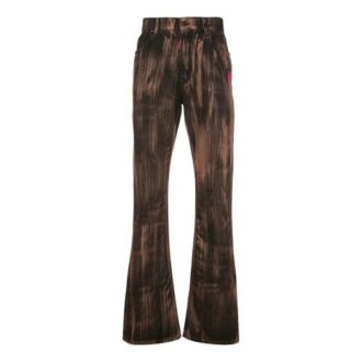 Imprimé Motif Jeans décontractés Coupe ajustée Version Jaune