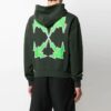 Imprimé à motifs flèches vert