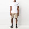 Imprimé à motifs, Shorts, coupe ajustée, version blanche