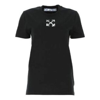 Imprimé Off-White, manches courtes, noir