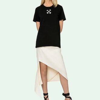 Imprimé Off-White, manches courtes, noir