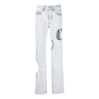 Jean droit Off-White Meteor Cool « Light Blue »
