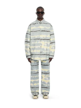 Jean slim relax tie-dye sur toute la surface