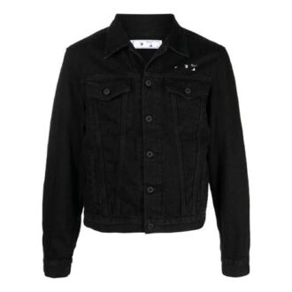 Jeans oversize imprimé Arrows SS21 pour homme, noir