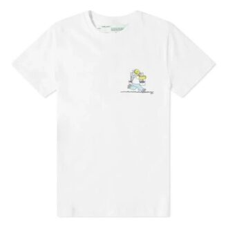 Les Simpson Imprimé Manches courtes Blanc