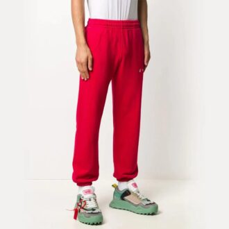 Logo brodé Ensemble Pantalon de sport rouge