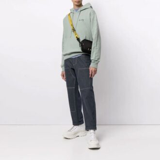 Logo Diag Stripe imprimé, coupe ample, vert