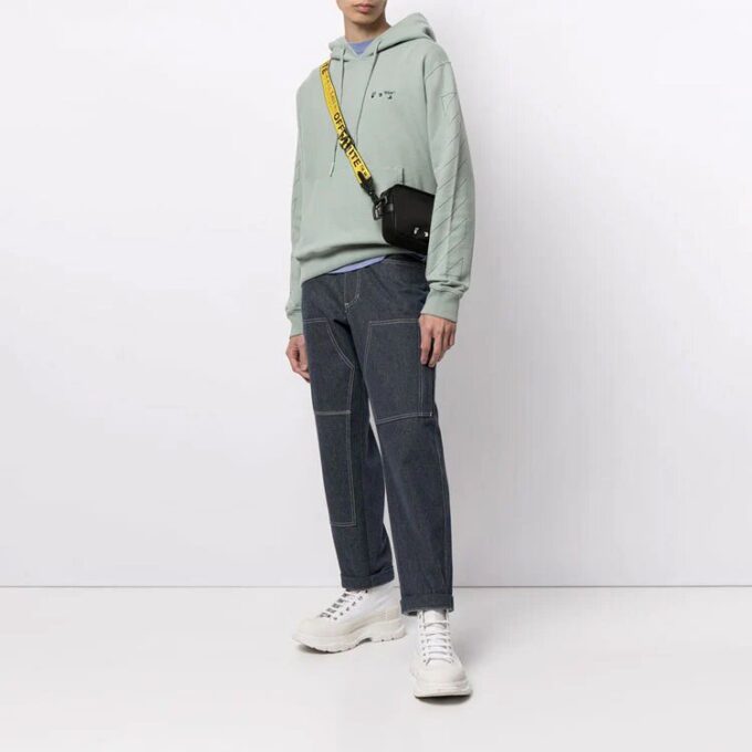 Logo Diag Stripe imprimé, coupe ample, vert
