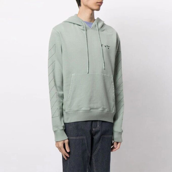Logo Diag Stripe imprimé, coupe ample, vert
