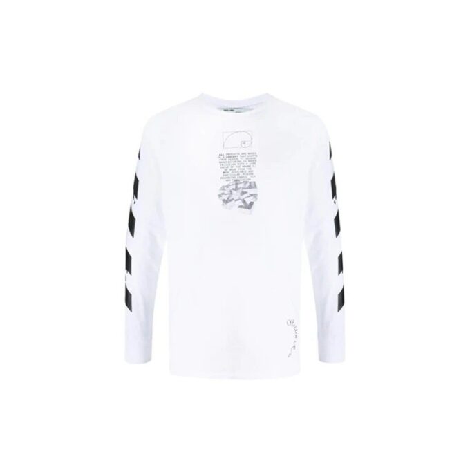 Logo Dripping Arrows imprimé Hommes Blanc