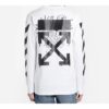 Logo Dripping Arrows imprimé Hommes Blanc