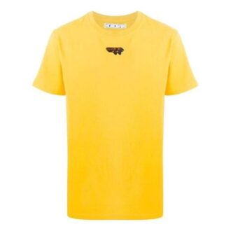 Logo imprimé, manches courtes, jaune