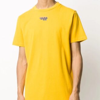 Logo imprimé, manches courtes, jaune