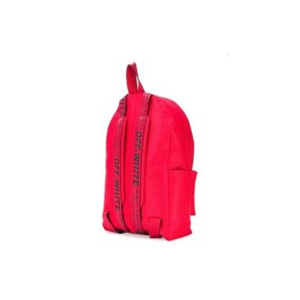 Logo imprimé Sac à dos rouge