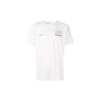 Logo sur la poitrine, impression au dos, manches courtes, version standard, blanc