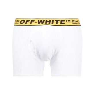 Lot de trois boxers classiques industriels pour homme SS21 avec logo, blanc