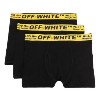 Lot de trois boxers pour homme SS21 avec logo, style industriel, noir