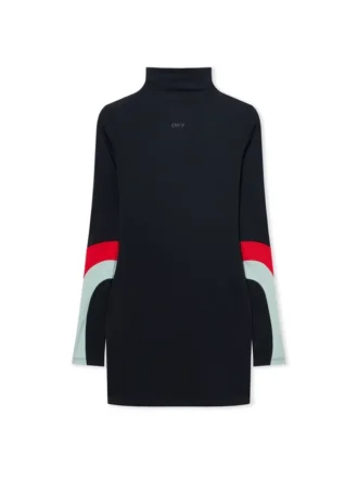 Mini-robe en Lycra avec empiècements colorés