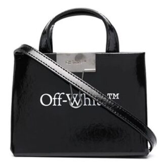 Mini sac à main Off-White Baby Box Logo Noir