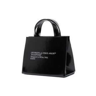 Mini sac à main Off-White Baby Box Logo Noir