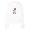 MJ Imprimé Motif Ample Blanc