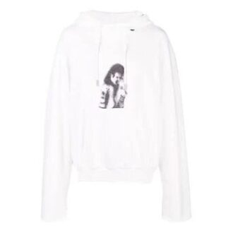 MJ Imprimé Motif Ample Blanc
