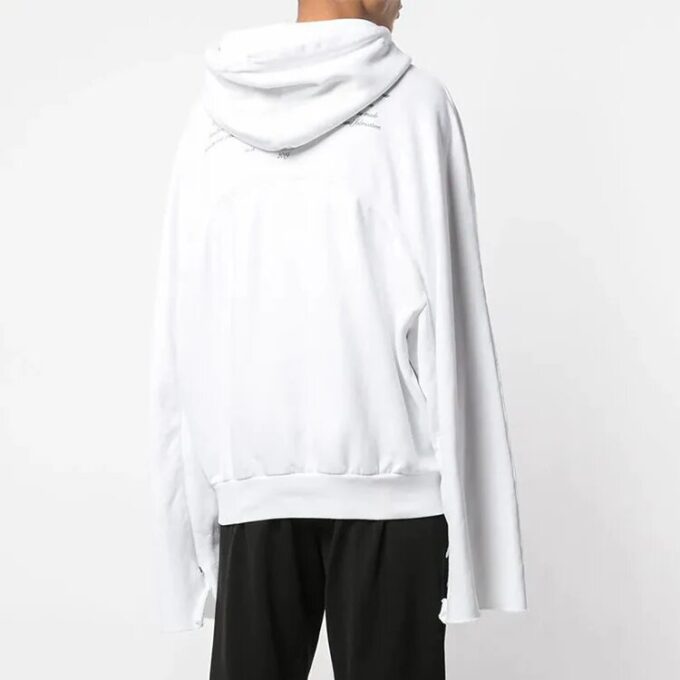 MJ Imprimé Motif Ample Blanc