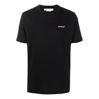 Motif logo Arrows, manches courtes, coupe ajustée, version noire