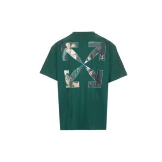 Motif peinture de Caravaggio, manches courtes, coupe ample, vert