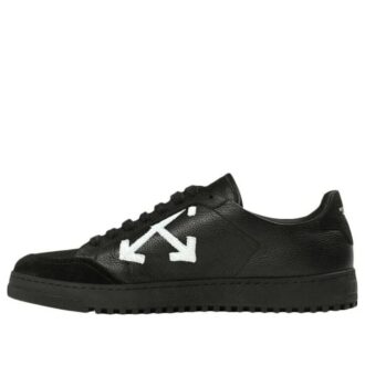 OFF – Baskets basses en cuir « Noir »