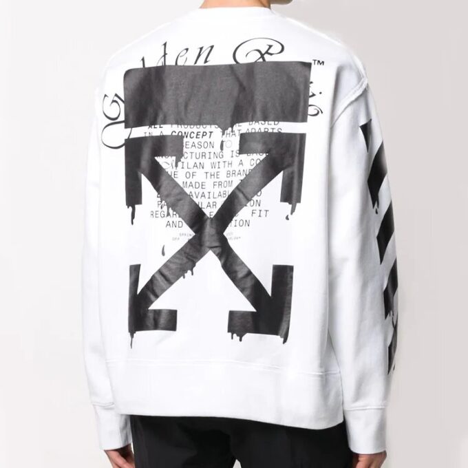 Off-White – Chemise blanche à flèches en coton pour homme