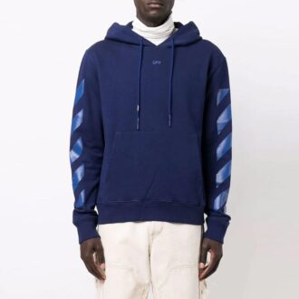 Off-White Homme FW21 Imprimé Arrows Coupe ample Bleu