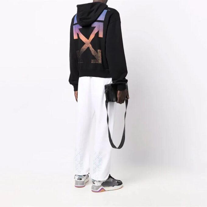 Off-White Homme FW21 Motif Arrows Coupe ample Noir